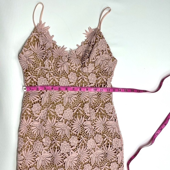 Bardot tayla floral lace midi dress pink size XS - Picture 7 of 11